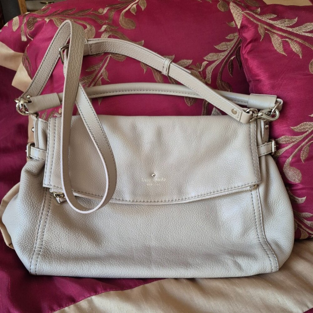 Kate Spade Tan Leather Cobble Hill Little Minka Crossbody Shoulder Bag Purse NEW